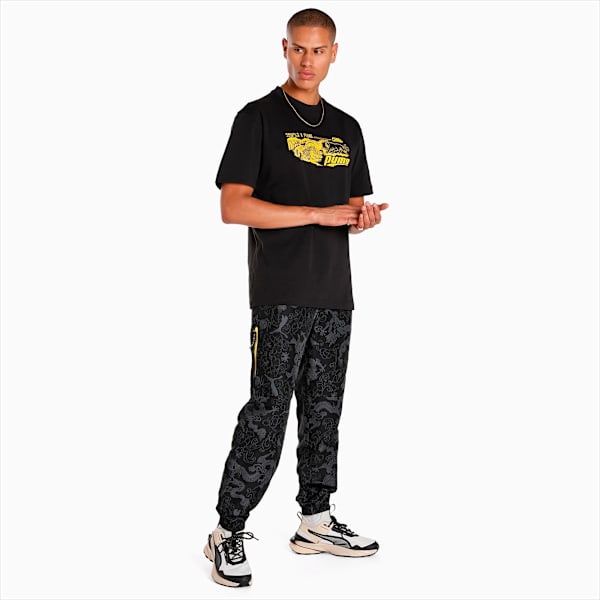 PUMA x STAPLE Men's Regular Fit Woven Pants, PUMA Black, extralarge-IND