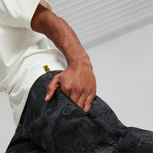 PUMA x STAPLE Men's Regular Fit Woven Pants, PUMA Black, extralarge-IND
