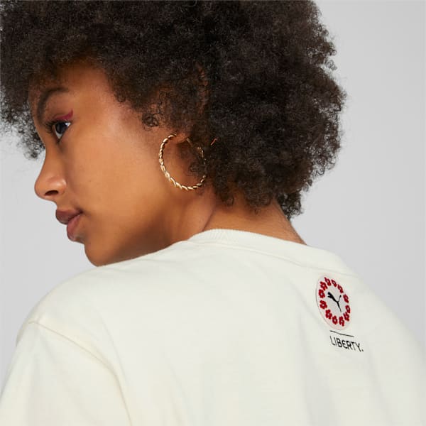 Camiseta estampada PUMA x LIBERTY para mujer, Pristine
