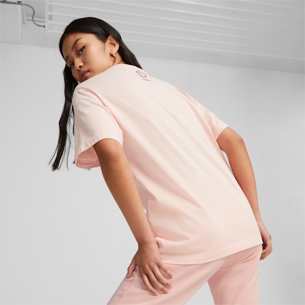 PUMA x LIBERTY Women's Graphic Tee, Rose Dust, extralarge