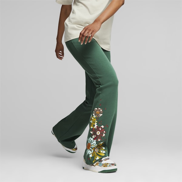 Pants acampanados de mujer PUMA x LIBERTY, Vine, extralarge