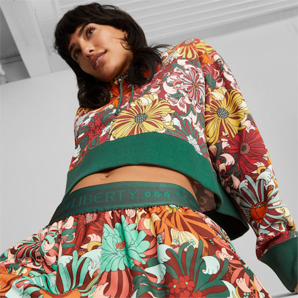 PUMA x LIBERTY Printed Shorts Women, Pristine-AOP, extralarge-GBR