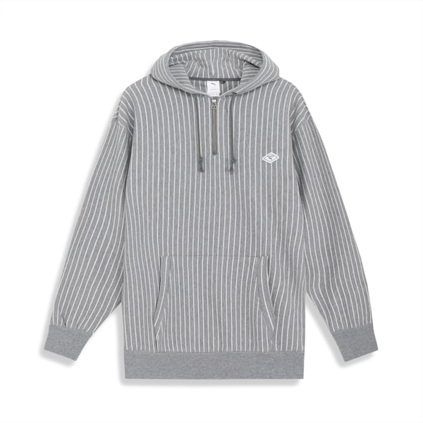 ユニセックス PUMA x nanamica ストライプド フーディー, Medium Gray Heather-HEATHER, extralarge-JPN
