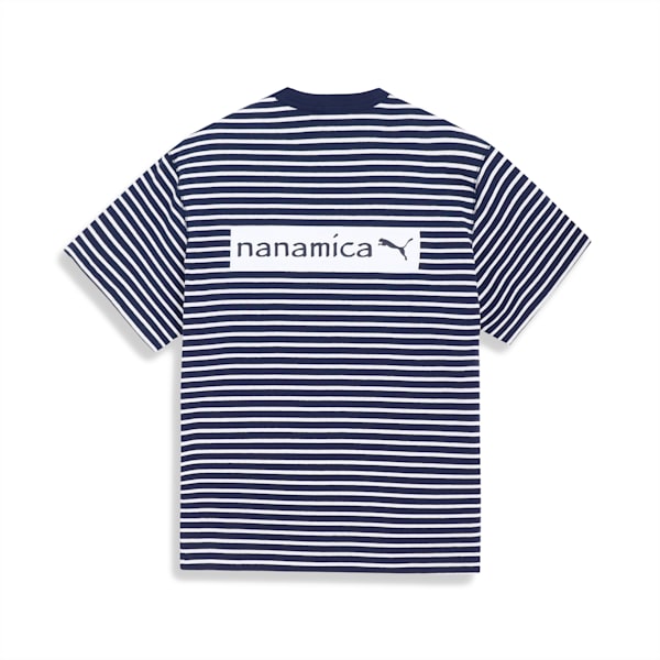 ユニセックス PUMA x nanamica ストライプド 半袖 Tシャツ, PUMA Navy, extralarge-JPN