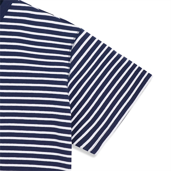 ユニセックス PUMA x nanamica ストライプド 半袖 Tシャツ, PUMA Navy, extralarge-JPN