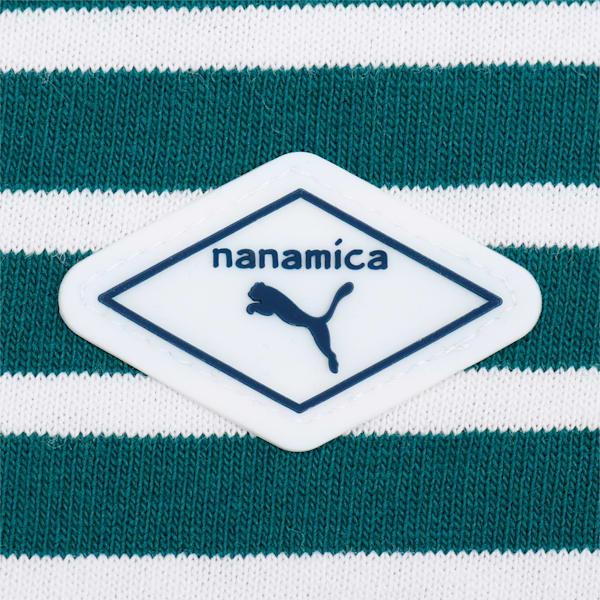 ユニセックス PUMA x nanamica ストライプド 半袖 Tシャツ, Varsity Green, extralarge-JPN