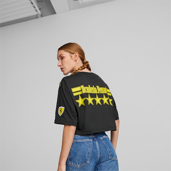 PUMA x Scuderia Ferrari x June Ambrose Motorsport Tee Women, PUMA Black, extralarge-GBR