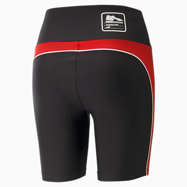 Shorts de ciclismo PUMA x Scuderia Ferrari x June Ambrose Motorsport para mujer, Rosso Corsa, extralarge