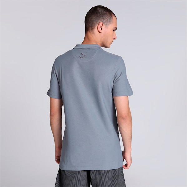 one8 Virat Kohli PUMA Jacquard Men's Polo, Gray Tile