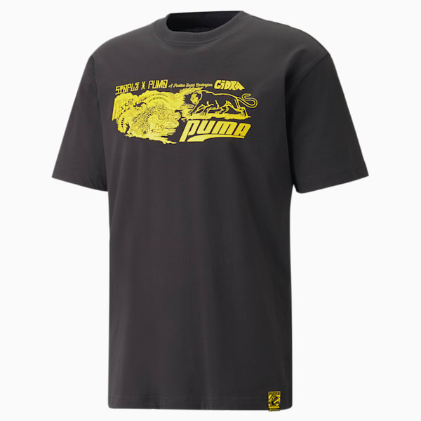 PUMA x STAPLE Graphic Men's Relaxed Fit T-Shirt, PUMA Black, extralarge-IND