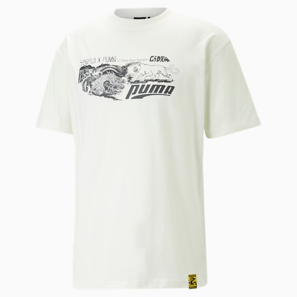 メンズ PUMA x STAPLE グラフィック 半袖 Tシャツ, Warm White, extralarge-AUS