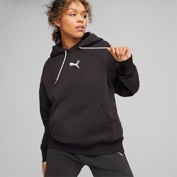 Arc-hitect Basketball Hoodie Women, PUMA Black