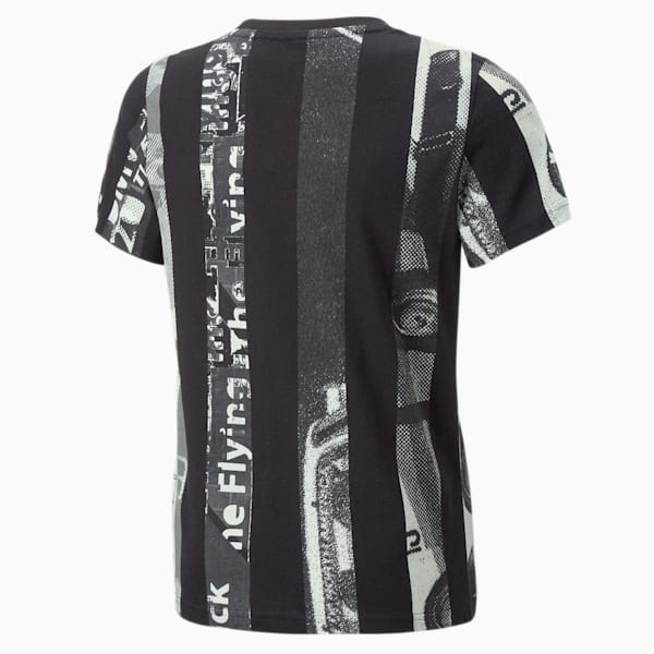 BMW M Motorsport Striped Youth T-Shirt, PUMA Black, extralarge-IND