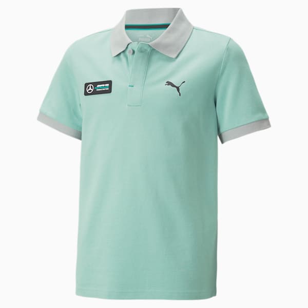 Mercedes AMG Petronas 2-tone Youth Regular Fit Polo, Mercedes Team Silver, extralarge-IND