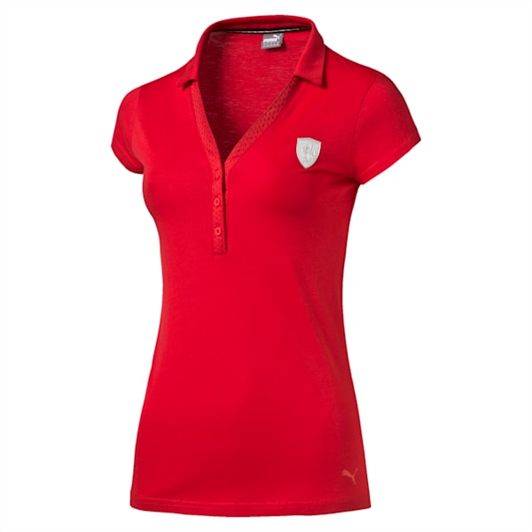 Ferrari Women's Polo, rosso corsa, extralarge-IND