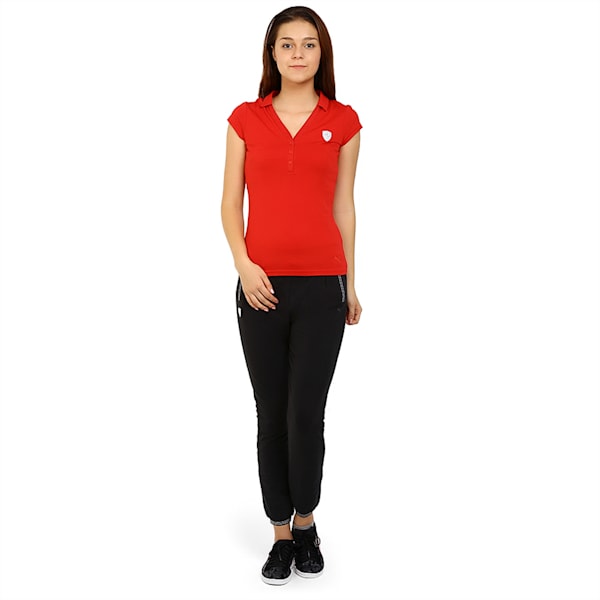 Ferrari Women's Polo, rosso corsa, extralarge-IND