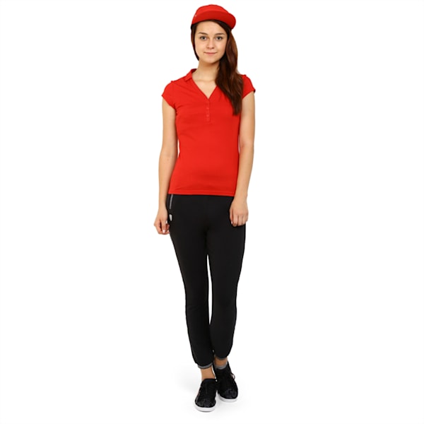 Ferrari Women's Polo, rosso corsa, extralarge-IND