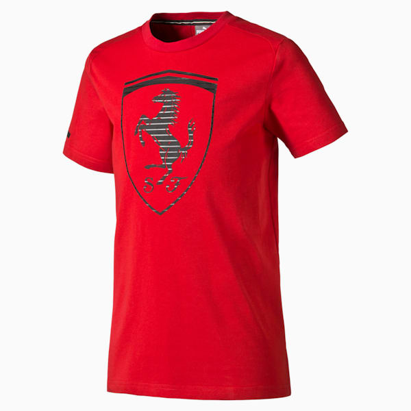 Ferrari Big Shield T-Shirt, rosso corsa, extralarge-IND