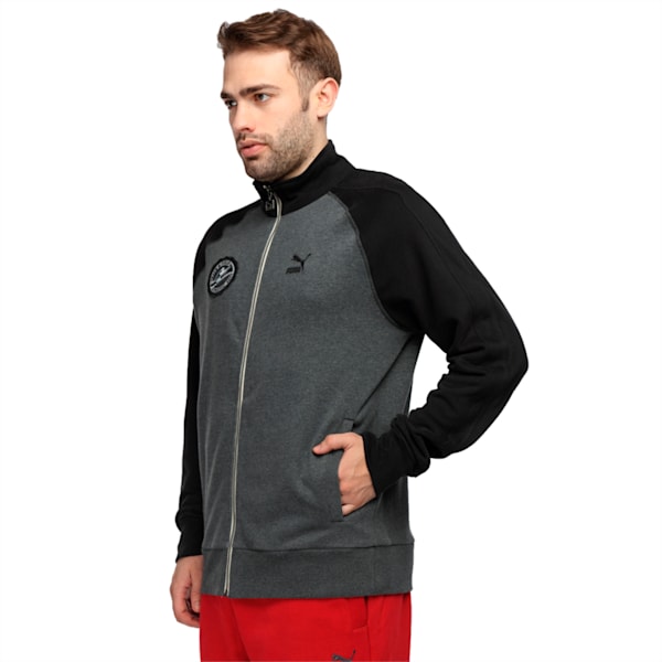 Varsity Track Jacket, dark gray heather, extralarge-IND