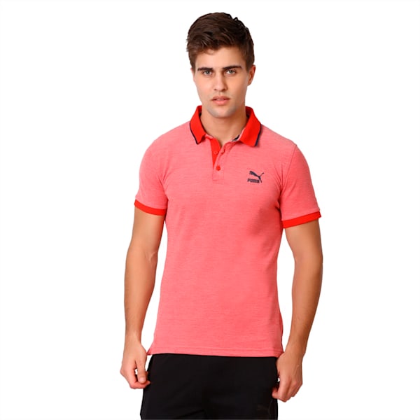 SS POLO 1, high risk red heather, extralarge-IND