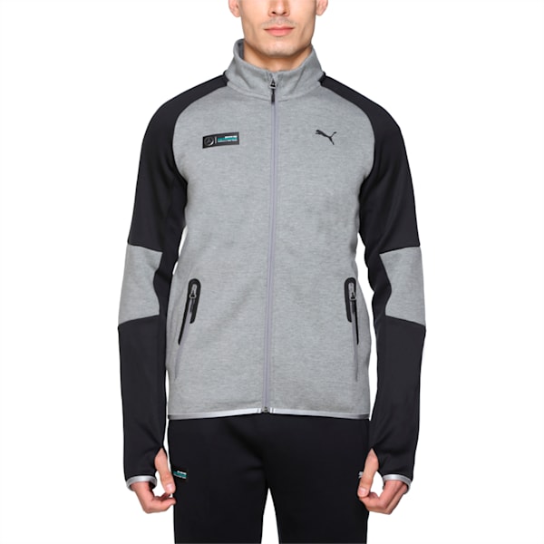 Mercedes Sweat Jacket, Medium Gray Heather, extralarge-IND