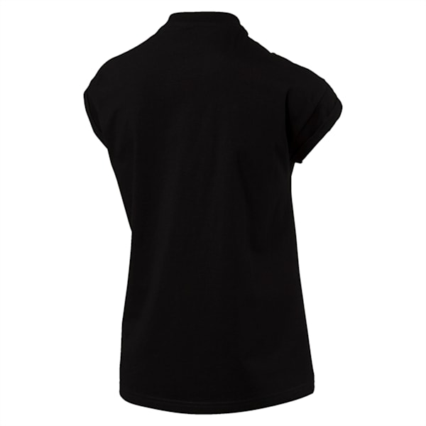 Women's Brand Plus T-Shirt, Cotton Black, extralarge-IND