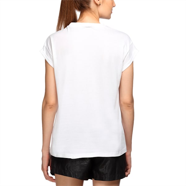 Women's Brand Plus T-Shirt, Puma White, extralarge-IND