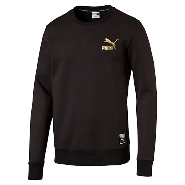 Archive Logo Men's Fleece Sweater, Puma Black, extralarge-IND