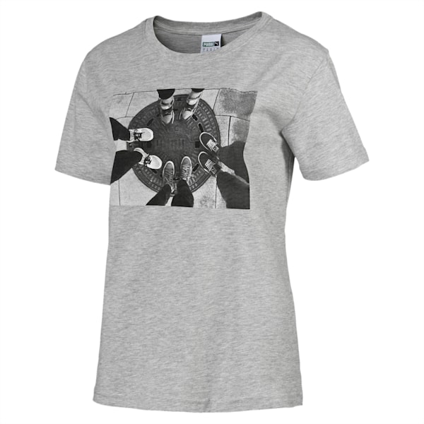 Sneaker Tee, light gray heather, extralarge-IND