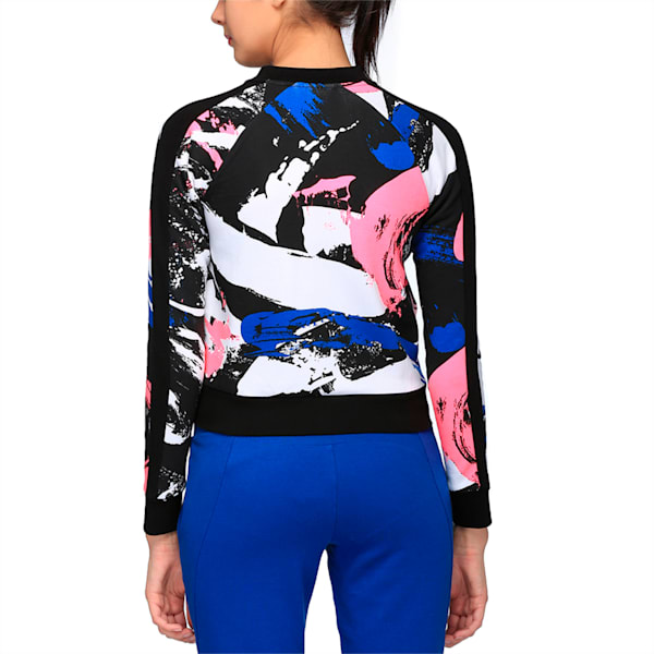Archive Women's Logo T7 Track Jacket, Puma White-AOP, extralarge-IND