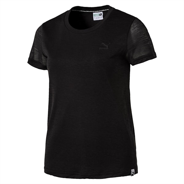 Archive Women's Overlay T-Shirt, Puma Black, extralarge-IND