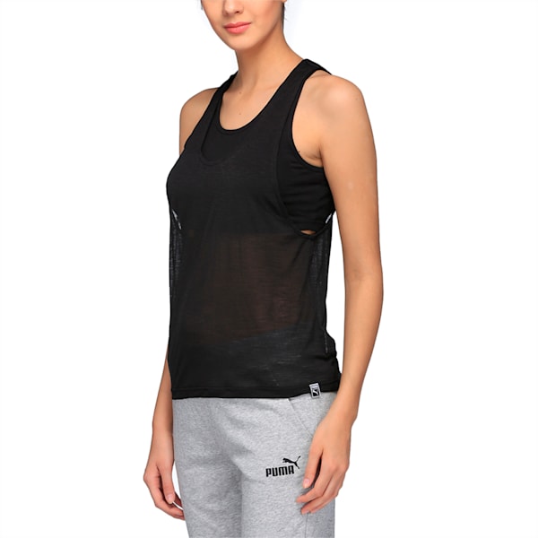 Archive Women's Overlay Tank Top, Puma Black, extralarge-IND