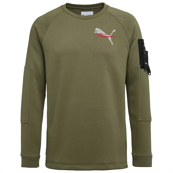PUMA x TRAPSTAR Crew, Burnt Olive, extralarge-IND