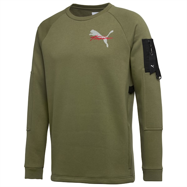 PUMA x TRAPSTAR Crew, Burnt Olive, extralarge-IND