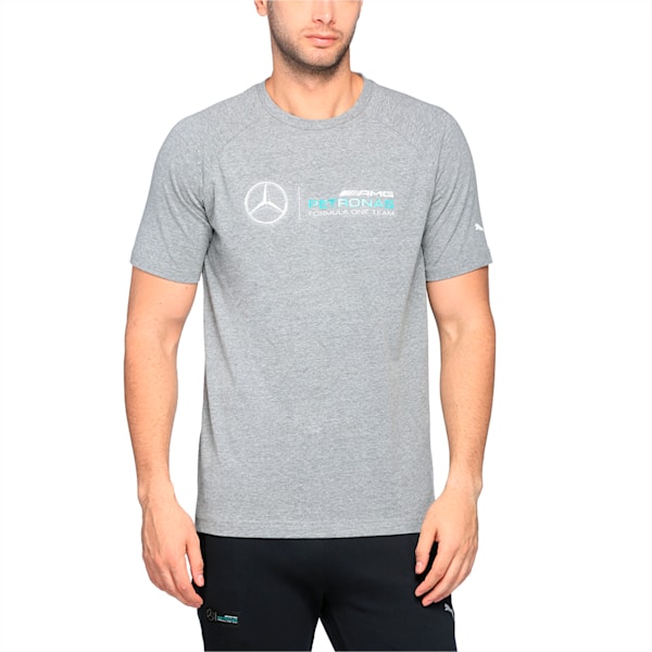 Mercedes Logo Men's T-Shirt, Medium Gray Heather, extralarge-IND