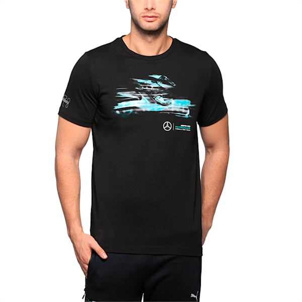 Mercedes Drivers Men's T-Shirt, Puma Black, extralarge-IND
