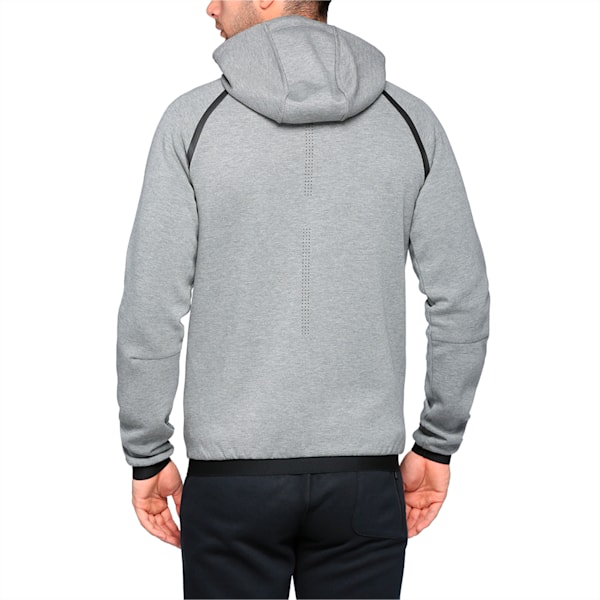 MERCEDES AMG PETRONAS Men's Full Zip Hoodie, Medium Gray Heather, extralarge-IND