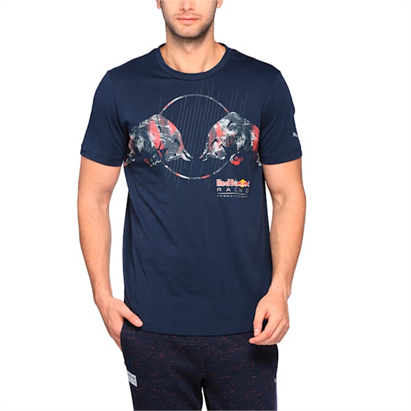 Red Bull Racing Graphic Men's T-Shirt, Total Eclipse, extralarge-IND