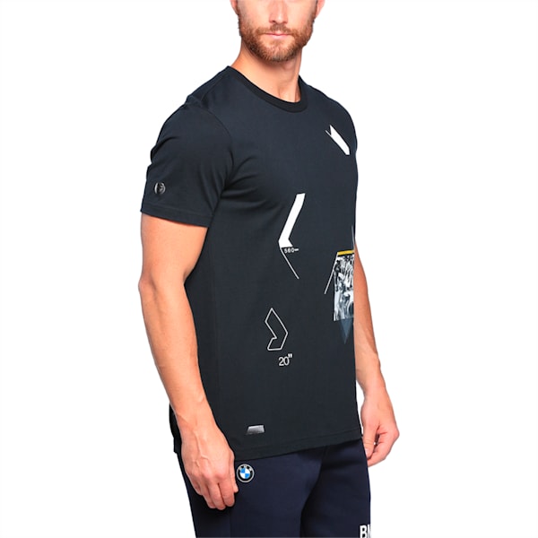 BMW Motorsport Graphic T-Shirt, Cotton Black, extralarge-IND