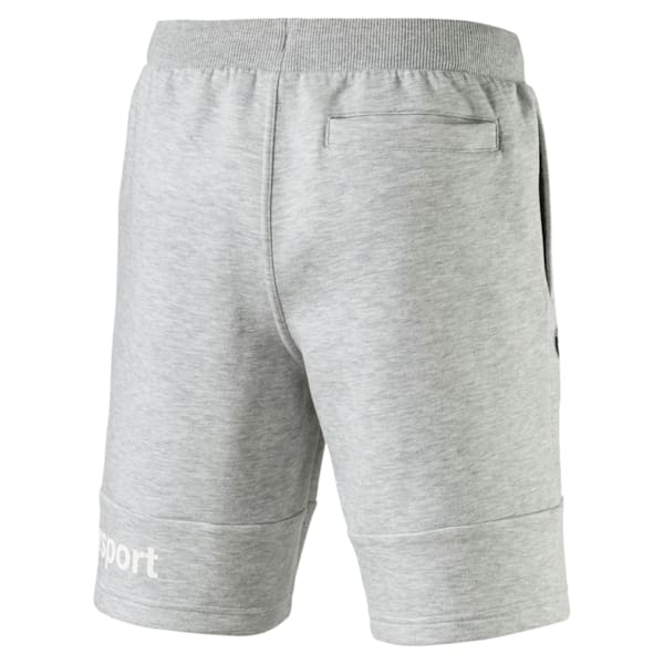 BMW Motorsport Men's Sweat Shorts, Light Gray Heather, extralarge-IND
