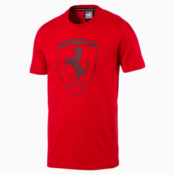 Ferrari Big Shield Men's T-Shirt, Rosso Corsa, extralarge
