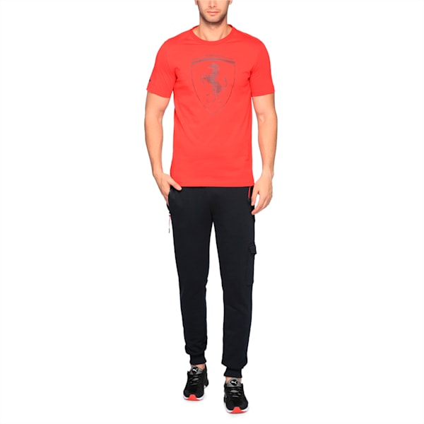 Ferrari Big Shield Men's T-Shirt, Rosso Corsa, extralarge-IND