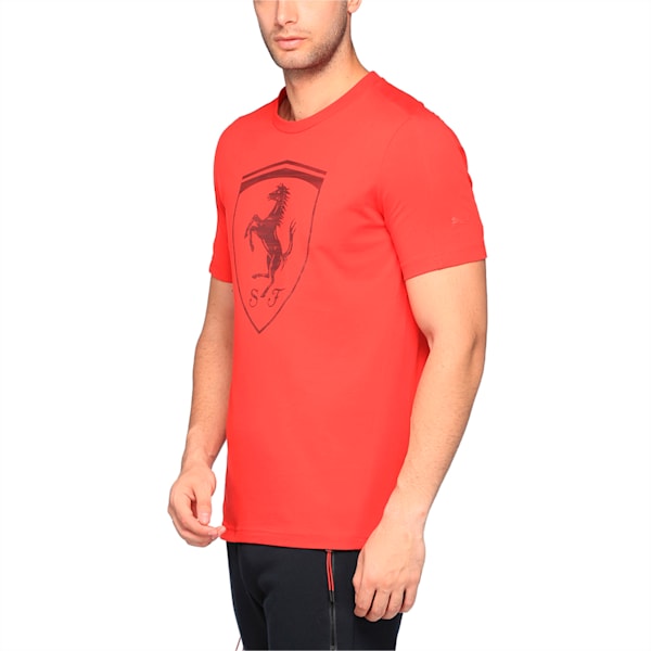 Ferrari Big Shield Men's T-Shirt, Rosso Corsa, extralarge-IND