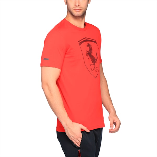 Ferrari Big Shield Men's T-Shirt, Rosso Corsa, extralarge-IND