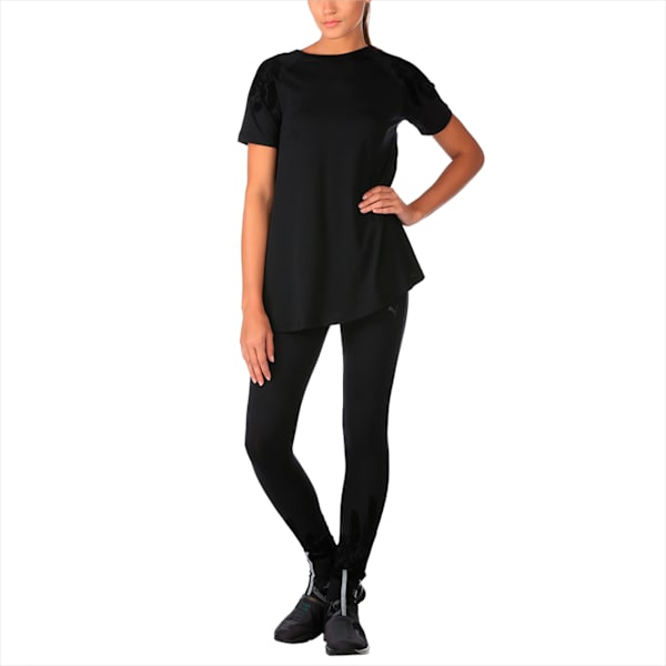 Evolution Women's Swan Top, Puma Black, extralarge-IND