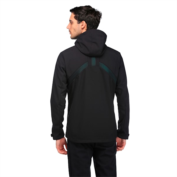 MERCEDES AMG PETRONAS Men's Vent Softshell Jacket, Puma Black, extralarge-IND