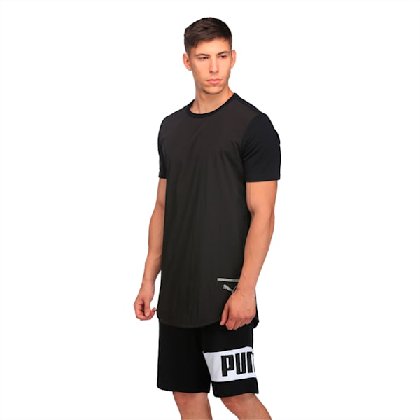 Evolution Men's Long T-Shirt, Puma Black, extralarge-IND