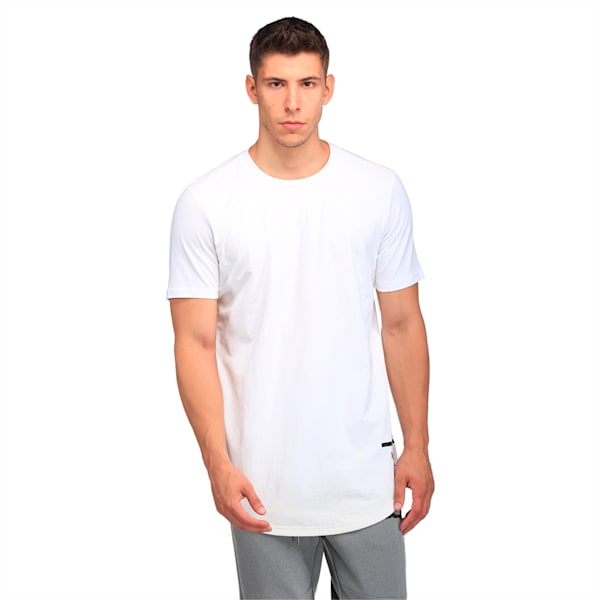 Evolution Men's Long T-Shirt, Puma White, extralarge-IND