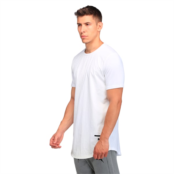 Evolution Men's Long T-Shirt, Puma White, extralarge-IND