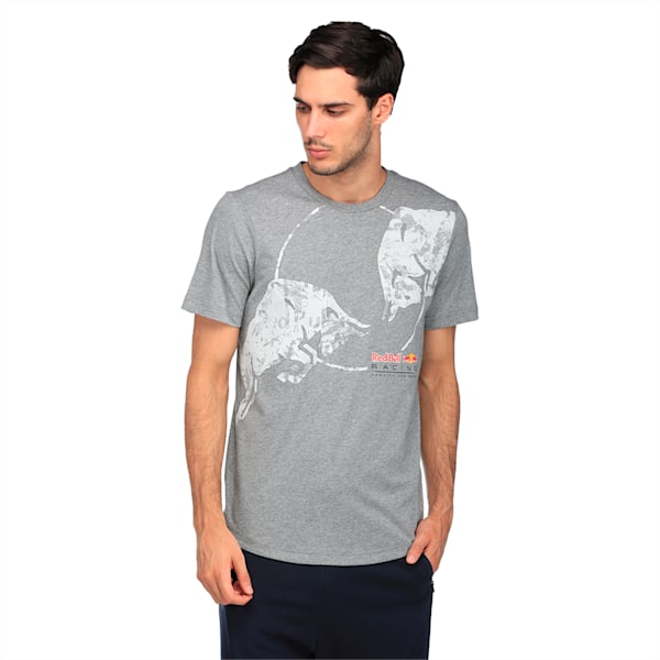 Red Bull Racing Graphic Men's T-Shirt, Medium Gray Heather, extralarge-IND